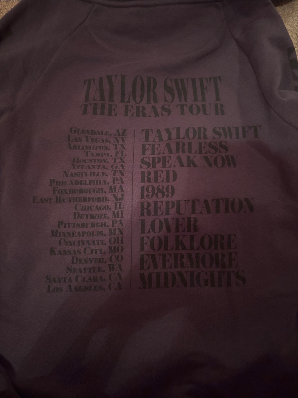 Taylor Swift black eras tour hoodie - Picture 3 of 3
